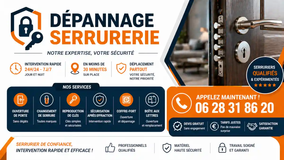 Dépannage serrurier urgent à Marseille 13009 24h/24